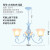 mnkuhg客厅吊灯美式蓝色餐厅卧室创意个性全屋套餐灯具 褐色 木棉9001-3浅L/7W
