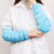 沃科博 静电袖套无尘洁净净化防尘防污袖套静电衣袖防护袖套 蓝色六段长度（35cm）