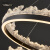 艾希欧（AiXiOU）意式轻奢铂晶客厅吊灯现代简约2023最新款设计师创意全光谱吊灯 铂晶单层丨直径80cm丨20-30㎡ 遥控丨壁控丨天猫