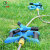 齐鲁安然 喷头 浇水神器 360度旋转喷水 浇地灌溉园林绿化草坪洒水器 蓝色6分蝴蝶包胶 不含接头
