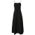 纬漫纪（VIMAGE）秋季新款商场同款时尚气质显瘦收腰长款黑色吊带连衣裙V1607239 黑色20 1/S