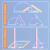 多边形演示器小学生几何图形磁性平行四边形三角形多边形双面强磁拼接条二至四年级活动角量角器框架数学教具 蓝/磁性演示器1套/送活动角+七巧板