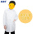 美奥帮 儿童白大褂学校实验室幼儿园表演服装 涤棉松紧袖 XS建议身高（100~110)
