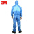 3M4532+蓝色防护服 带帽连体防护服 有限次使用  防尘服 L