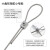 自锁锁扣 卡扣 紧固钢丝绳锁线器 双孔锁夹收紧可伸缩固定可调节吊码 4mm钢丝绳0.6米/1条