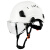 ABS护目防砸工地安全帽带护目镜国标建筑安全盔透气高空劳保印字 白色帽+透明护目镜