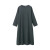 无印良品 MUJI 女式 印度棉双层纱织 圆领连衣裙 BCL10C0S 炭灰色 XS-S