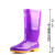 回力（Warrior）雨鞋 女士雨靴 中筒紫色水鞋靴户外防水 不易滑舒适套鞋 813 紫色中筒 39码 