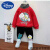 迪士尼（Disney）男童加绒卫衣秋冬中小童韩版洋气两件套高领潮流多巴胺穿搭两件套 红色奥特曼 130cm