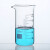 欧杜（oudu） 高硼硅刻度玻璃高型烧杯实验器材 蜀牛高型玻璃烧杯400ml(2个)