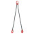 尚留鑫 起重链条吊索具3吨0.5米双腿G80锰钢组合吊具