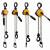 KACC牌迷你型手扳葫芦链式紧线器便捷式手搬葫芦手板手摇葫芦 原装1.5吨*6米