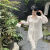 美梵朗新中式国风衬衫外套女夏季薄长袖开衫新款外搭雪纺上衣 米白色-女士洋气衬衫 M-女士洋气衬衫