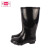踏雪（TAXUE） 防化靴 TX-005 耐酸耐碱 有效抵御多种化学品防护防化雨鞋 工程建筑水鞋黑色 45码 1双装
