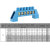 森扬SNAYN桥型零线排接线端子配电箱接地铜排8孔8*12（5个蓝）
