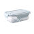 佩舟 玻璃饭盒可微波炉加热专用的学生上班族带盖餐盒保鲜分隔型 圆形小号420ML 耐热玻璃