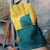 焊兽牛皮电焊手套焊工手套耐磨工业防烫耐高温度焊接手套 绿色 加厚耐高温500度 L