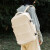 MOSPOKE双肩包男女同款大容量旅行电脑背包学生包多功能书包男包 杏白色