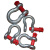普霖乐 精品G209弓形美式卸扣吊装合金钢锁扣D型卡口马蹄吊环钢丝绳 4.75吨 