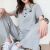 述超适合女高中生女青年18-30岁穿的休闲运动套装女2022新款韩版显瘦 浅灰色 套装 M