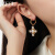 ZEGL设计师法式十字架系列巴洛克仿珍珠耳环女感耳钉复古耳饰 璀璨十字架耳环