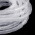 冰禹 PE塑料缠绕管 电线线束保护带绕线管 白色4mm*20米 BYH-288