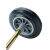 定制大号垃圾桶轮子通用轮轴滚轮橡胶轮240L升120l环卫户外桶配件轱辘 铁芯轮1个铁芯轴专用轮