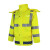 阿力牛  ASF59 安全警示雨衣 户外骑行徒步防汛防暴雨雨披 荧光黄上衣 3XL 