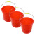 海斯迪克 gnxy-241 红色水桶 塑料手提水桶 加厚洗车桶拖把储清洁桶
