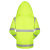 厚创 加厚分体反光雨衣 户外防水双层透气反光服荧光黄可印字 荧光黄分体雨衣套装 XL号170CM-175CM