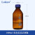 蜀牛玻璃棕色透明蓝盖丝口试剂瓶高硼硅蓝盖瓶100/250/500/1000ml 棕色1000ml