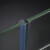 海斯迪克 HKYC-50 阳台玻璃门窗密封 防风淋浴房防水硅胶条 U型夹6mm（1米） 