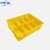 零件收纳盒五金工具分格箱塑料多格箱螺丝配件分隔盒元器件周转箱 A 明黄色