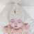 贝娜茜婴儿帽子秋冬季男女宝宝春秋薄款胎帽婴幼儿护耳保暖精灵帽秋天潮 1555-米色 1-12个月（38-46CM）