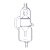 纳仕徳 WAS178 实验室高硼硅玻璃气液分离器  A款（上口10mm螺纹口） 