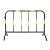 铁马护栏道路施工临时围栏塑料移动水马围挡市政隔离栏防撞栏 塑料款-红色铁马1.35*0.9米