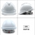 LISM安全帽工地国标工程施工安全建筑男领导电工加厚透气定制印字头盔 白色V型透气抽拉式帽衬