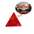 小型反光三角警示牌三角警示标志板三角架三角牌车厢货车年审专用 小三角反光板10片