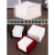 餐巾纸盒正方形定制印logo方巾抽纸收纳架奶茶餐厅饭店纸巾盒 红 透红色常规纸巾盒