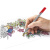 施德楼（STAEDTLER） 334彩色纤维笔针管勾线笔 水笔 填色涂鸦绘画笔手账笔 蓝色