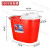 地拖桶老式红色拖地桶加厚拖把桶手压挤水桶清洁桶墩布桶 3809地拖桶