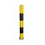 月桐（yuetong）高亮度反光膜警示柱路桩 DYT-Y0191 76×800mm 壁厚1.5mm 固定款 黑黄色 1根