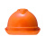 梅思安ABS豪华型一指键帽衬+超爱戴帽衬组合V型有孔安全帽施工建筑防撞头盔橙色1顶