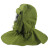 礼丝汀披肩面罩石材切割喷漆打磨粉尘作业工厂装修打磨防尘面罩披肩头罩 绿色喷砂帽(雨绸布PC屏)