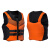 南鑫 大浮力救生衣 橙色 XXXXL码成人标准款 防汛水上救援便携式免充气大浮力救生衣 单件装	