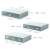 海斯迪克 HKF-5 分格抽屉式收纳盒 办公桌面整理盒自由组合多层叠加收纳盒 2抽 蓝色