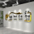 瞬子（SHUNZI）公司企业文化办公会议室墙面装饰背景墙激励志标语文字3d立体贴纸 0042横版-整套态度细节（金镜+ 超大号宽3.5米 高1.04米