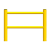 深安越达 弹性自修复安全防护栏-黄黑相间-价格每米 0.5米高，间隔2.5米