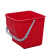 CT施达大号手提清洁水桶大容量加厚塑料耐用收纳桶拖把桶储水桶25L红色TM-CTA 25R