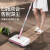 铸固 手推式扫地机 懒人无线家用扫地神器簸箕笤帚扫地拖地一体机器人 粉色